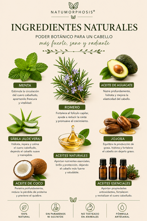 Natumorphosis® Rosemary Oil. Fortalecedor e incentivador capilar – 120 ml